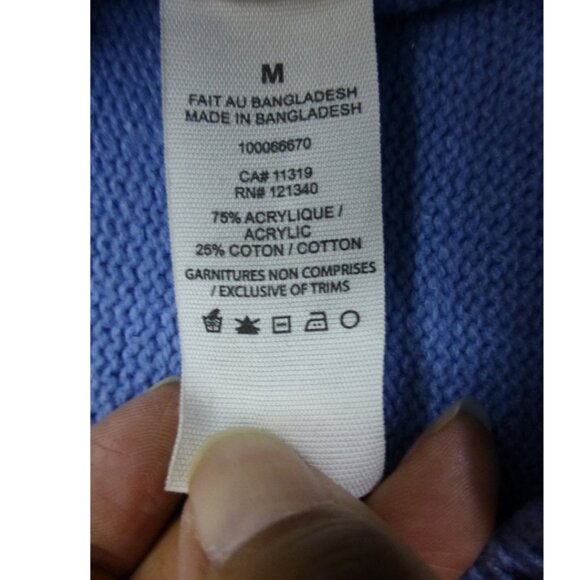 Garage Cropped Light Blue Sleeveless Sweater Vest - Picture 7 of 11